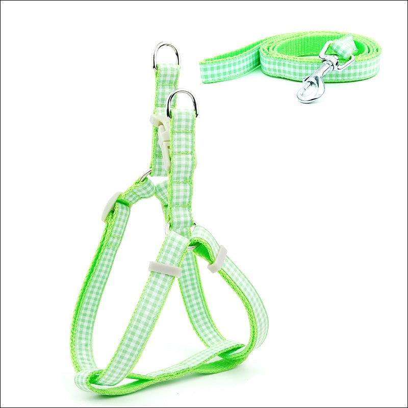 Polka Dot Pet Chest Straps Dog Leash