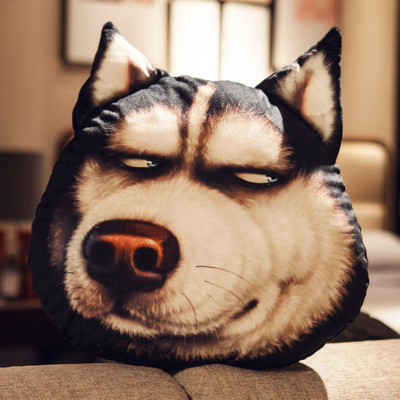 Husky Head Pillow