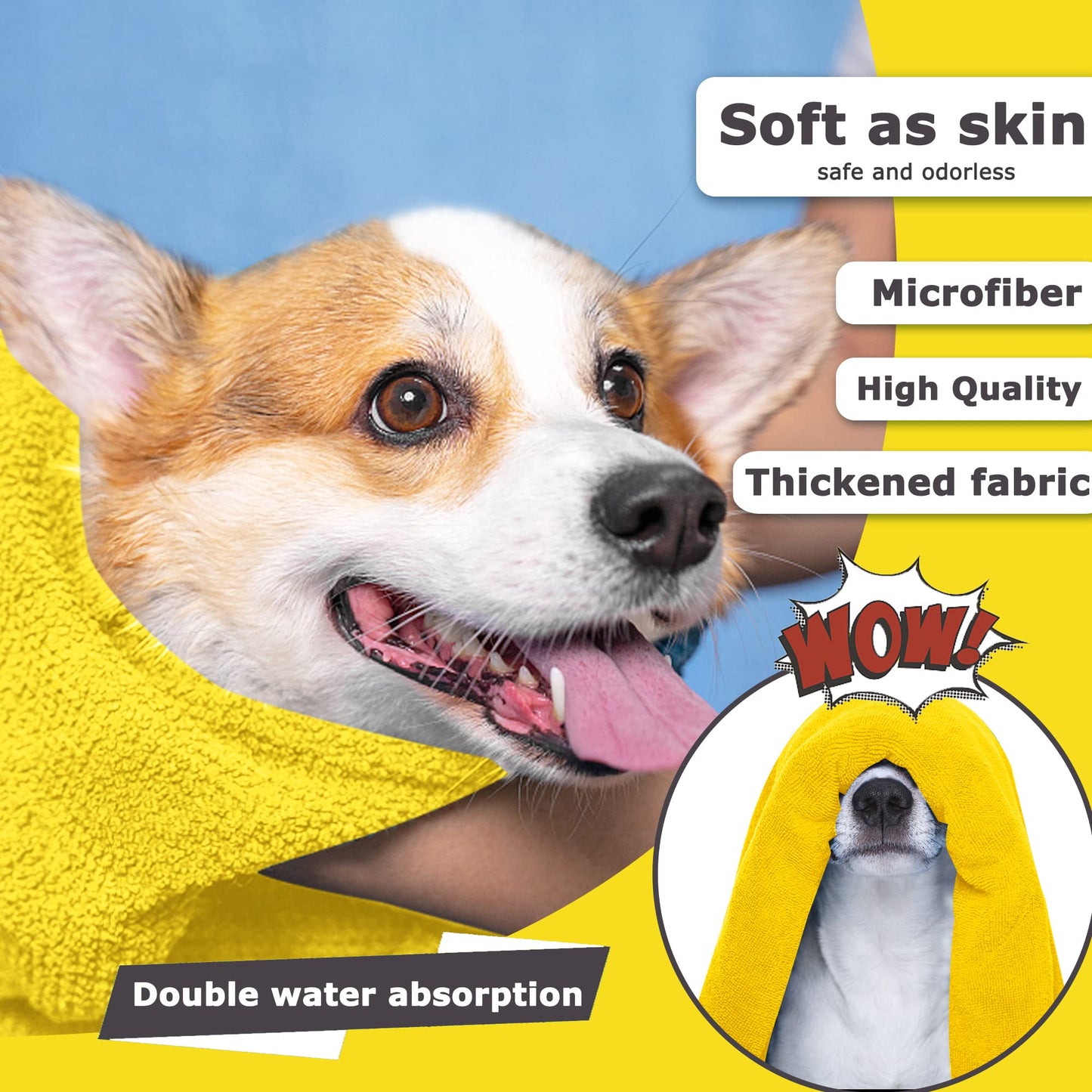 Towels Quick Drying Bath Towel for Dogs