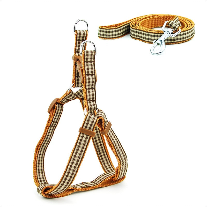 Polka Dot Pet Chest Straps Dog Leash