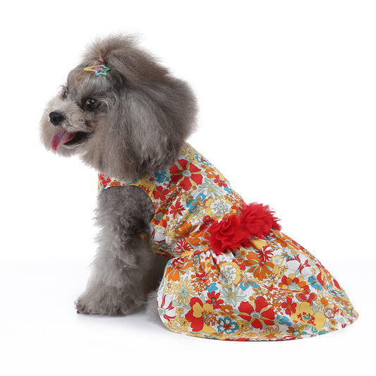 Fashion Simple Print Skirt for Dogs