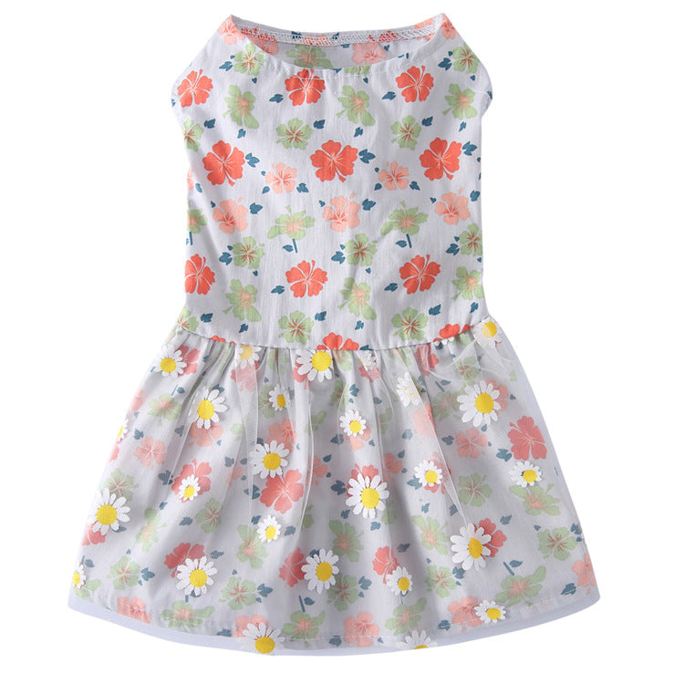 Fashion Simple Print Skirt for Dogs