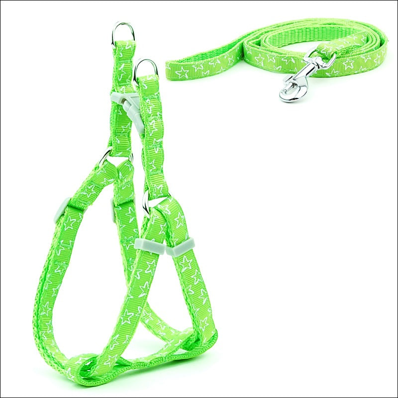 Polka Dot Pet Chest Straps Dog Leash