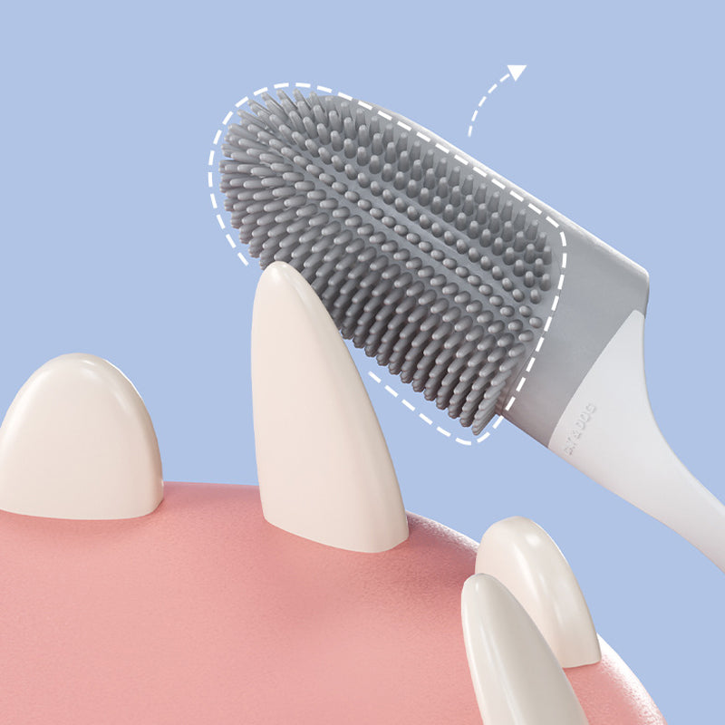 Oral Cleaning Silicone Brush Finger Wrap for Dogs