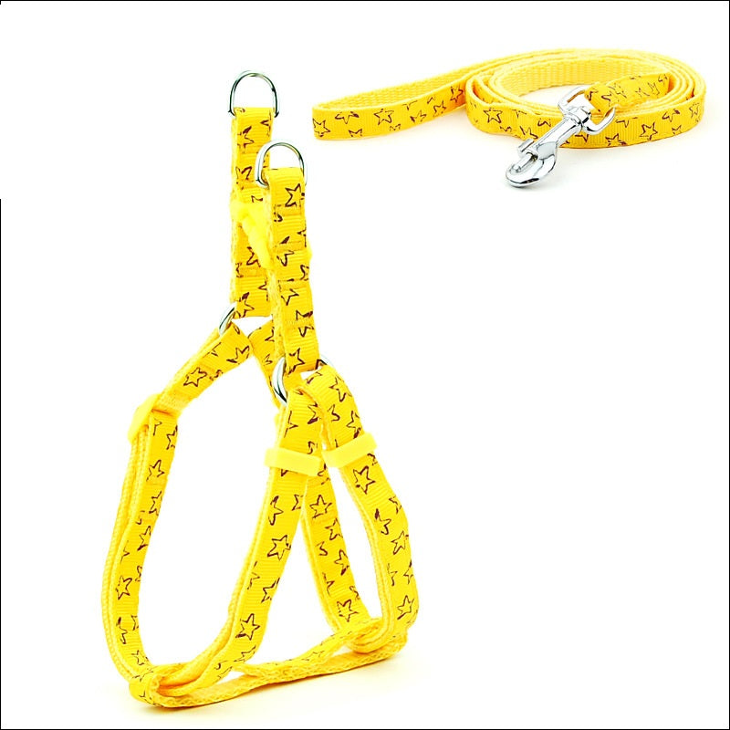 Polka Dot Pet Chest Straps Dog Leash