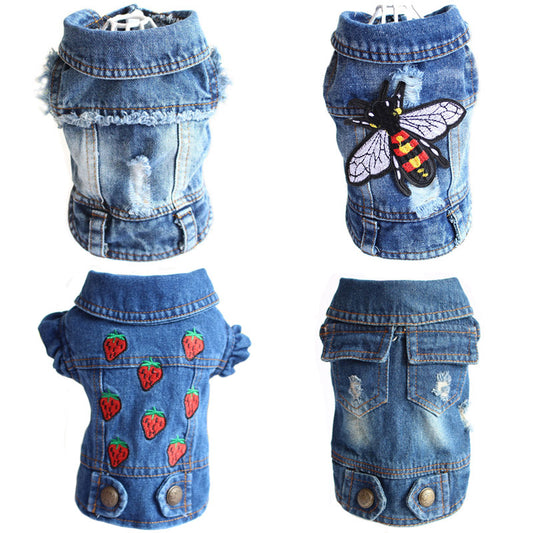 Designer Denim Jacket for Dogs