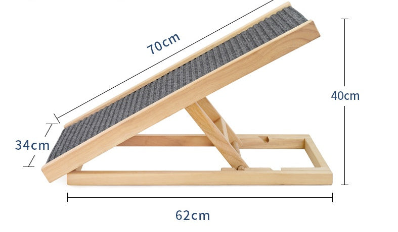 Solid Wood Adjustable Dog Sofa Ladder